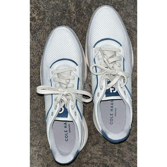 Cole Haan Men\'s Crosscourt Downtown Sneakers Glacier Gray Teal Ivory Size 11M main image 11